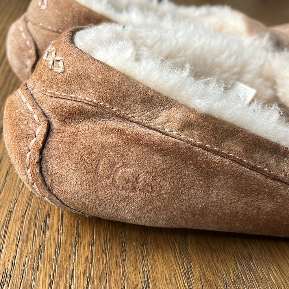 UGG® Australia Ansley chestnut Suede Slipper Size 7 - Picture 2 of 6